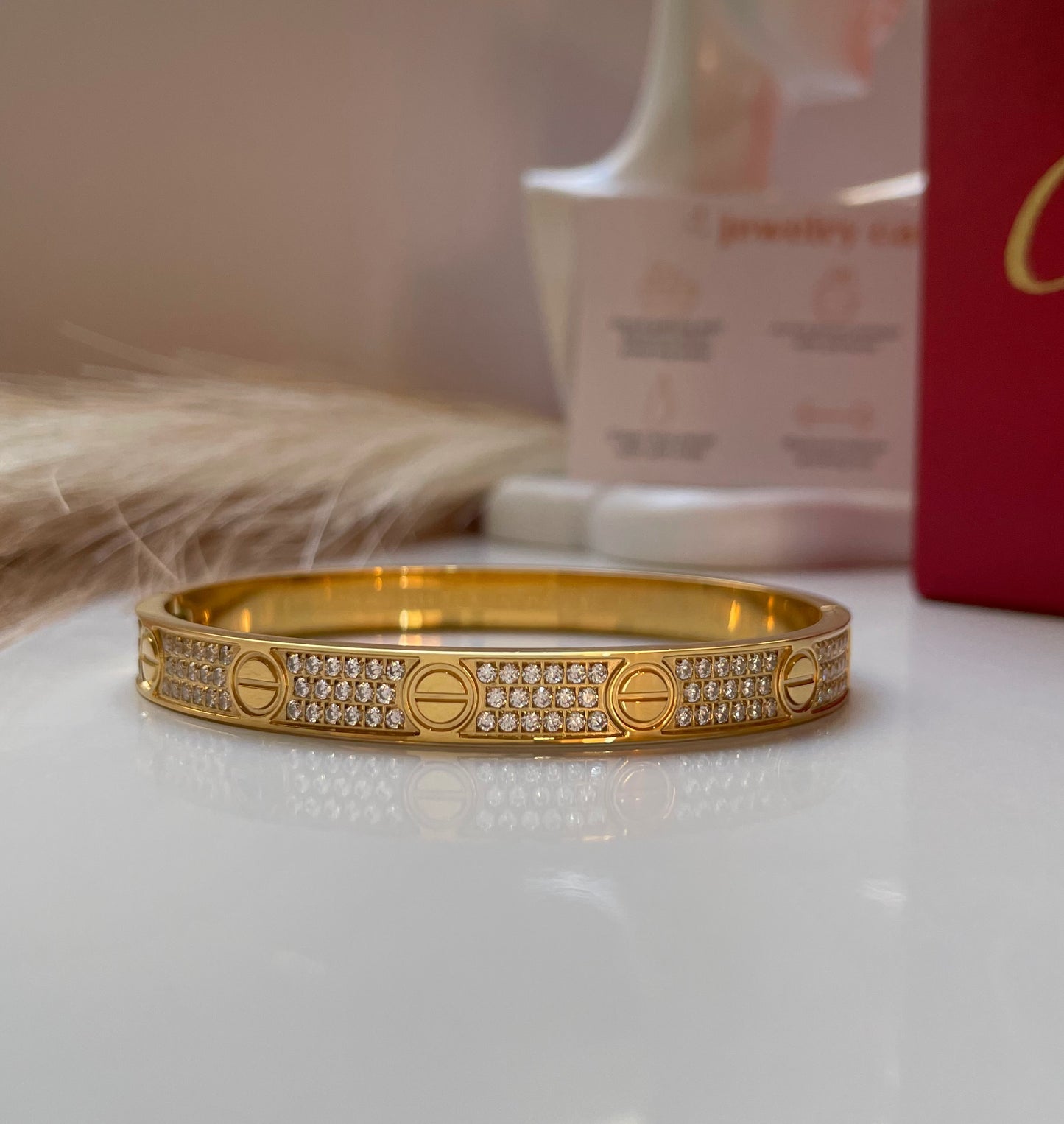 Bracelet Cartier Løve full strass