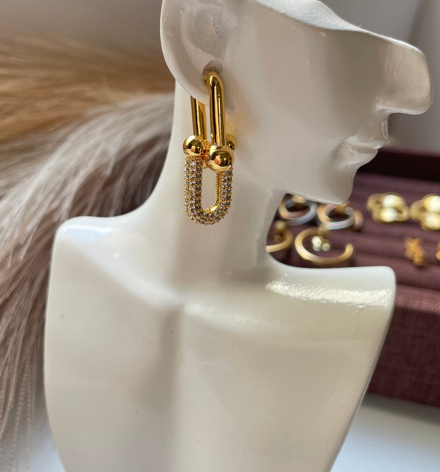 Boucles d’oreilles Tiffany & Co doré