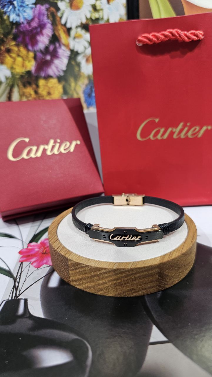 Braclet cuir cartier pour homme