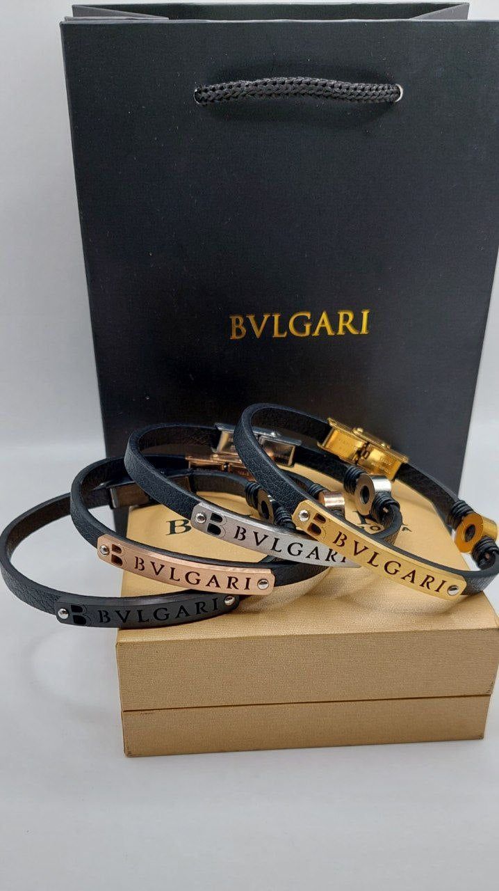 Bracelet Bvlgari Cuir Homme
