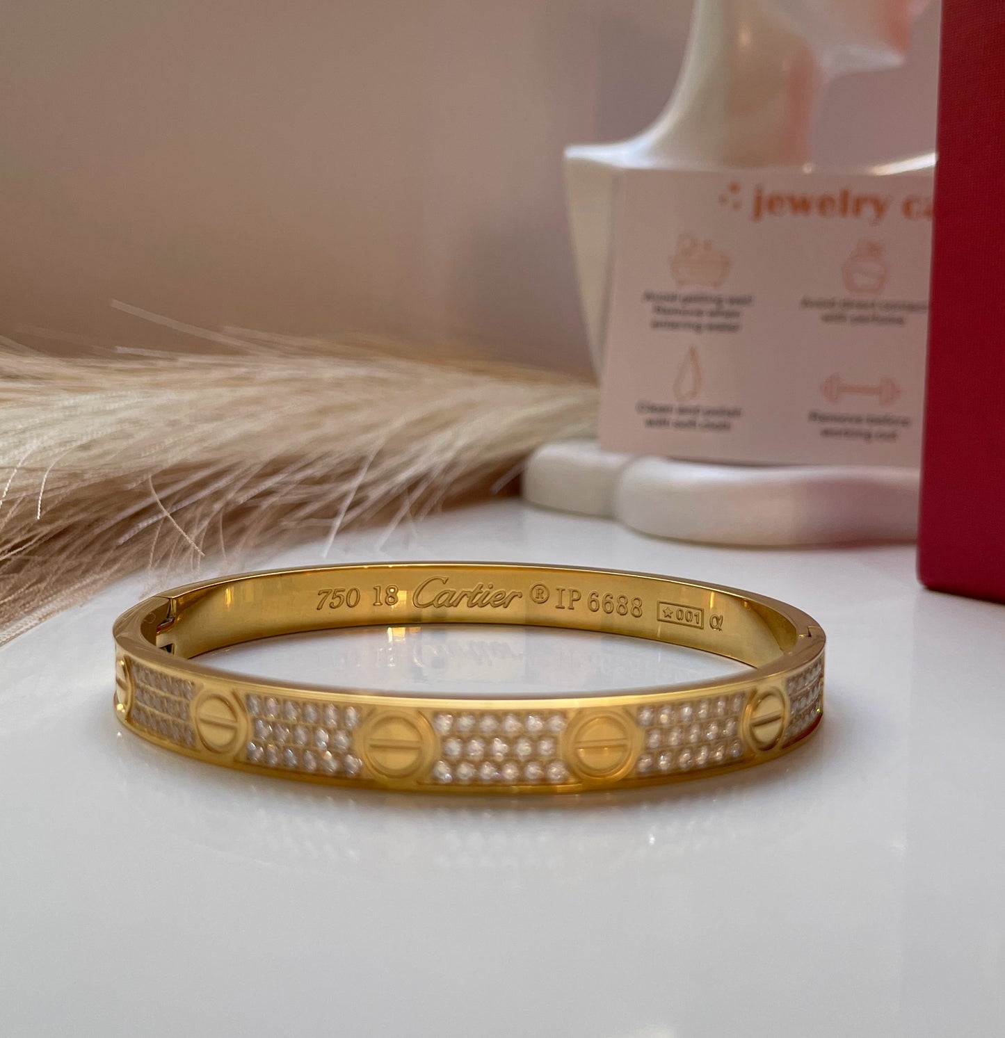 Bracelet Cartier Løve full strass
