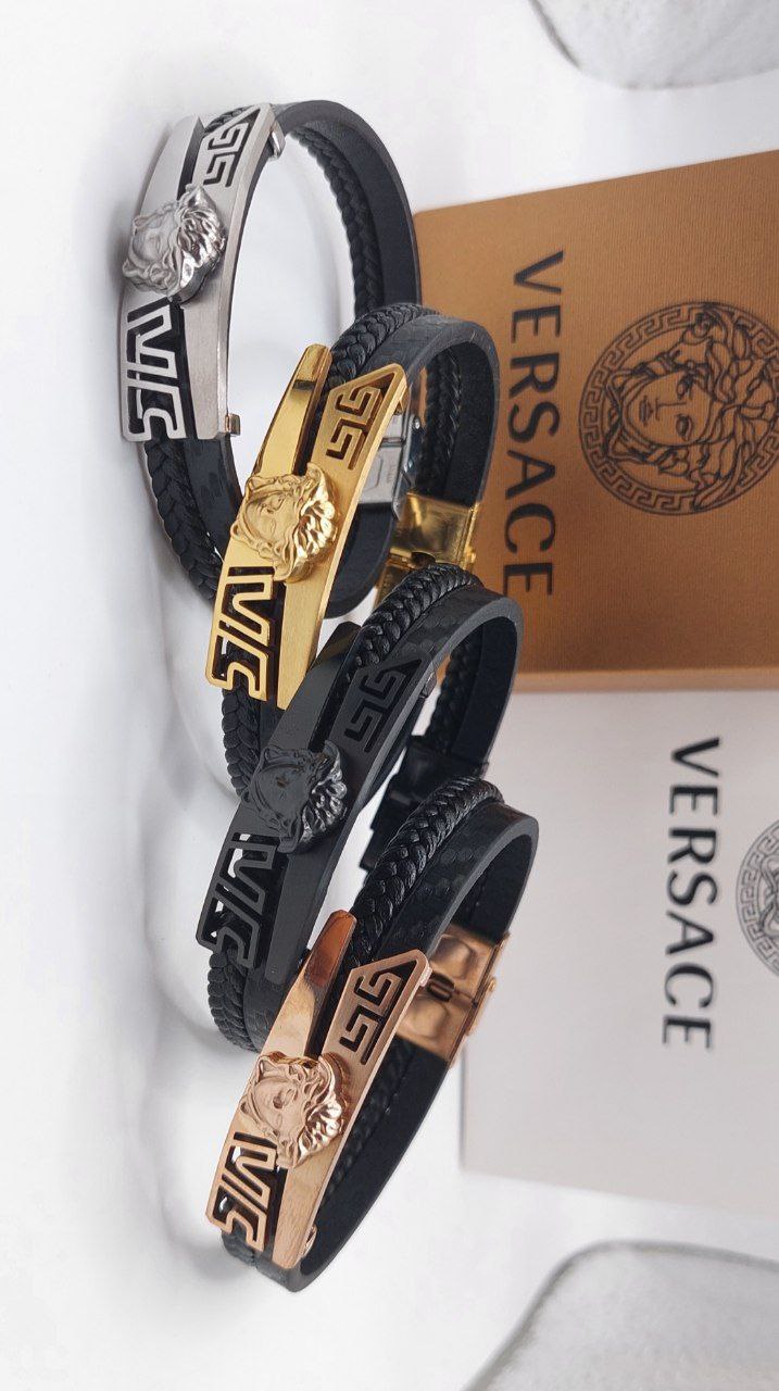 Bracelet Homme Versace Cuir