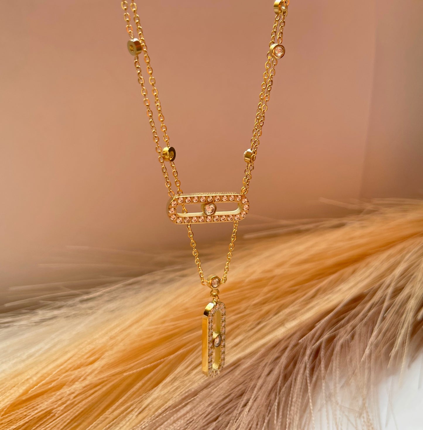 Collier Messika double doré