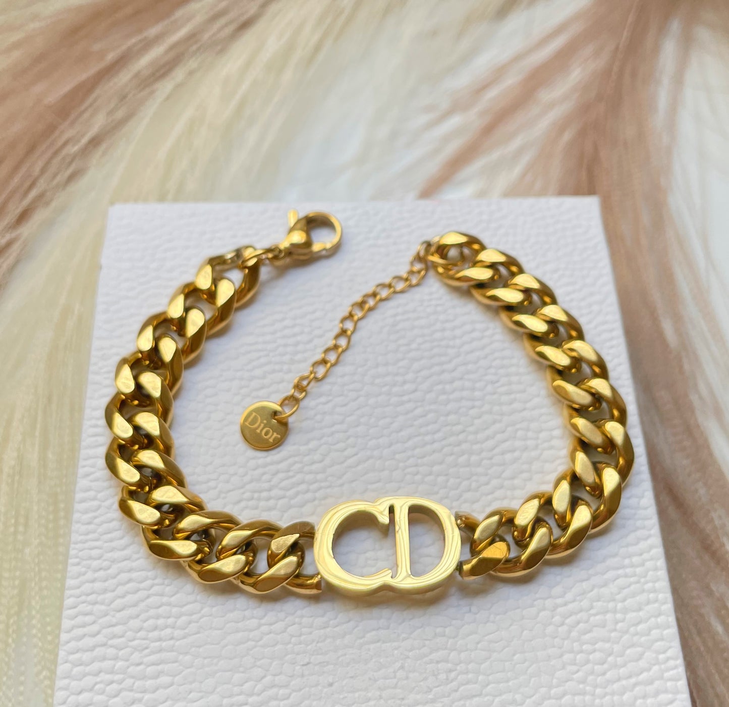 Gourmette DIOR CD doré