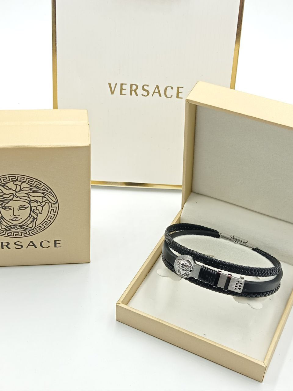 Bracelet Homme Versace Cuir