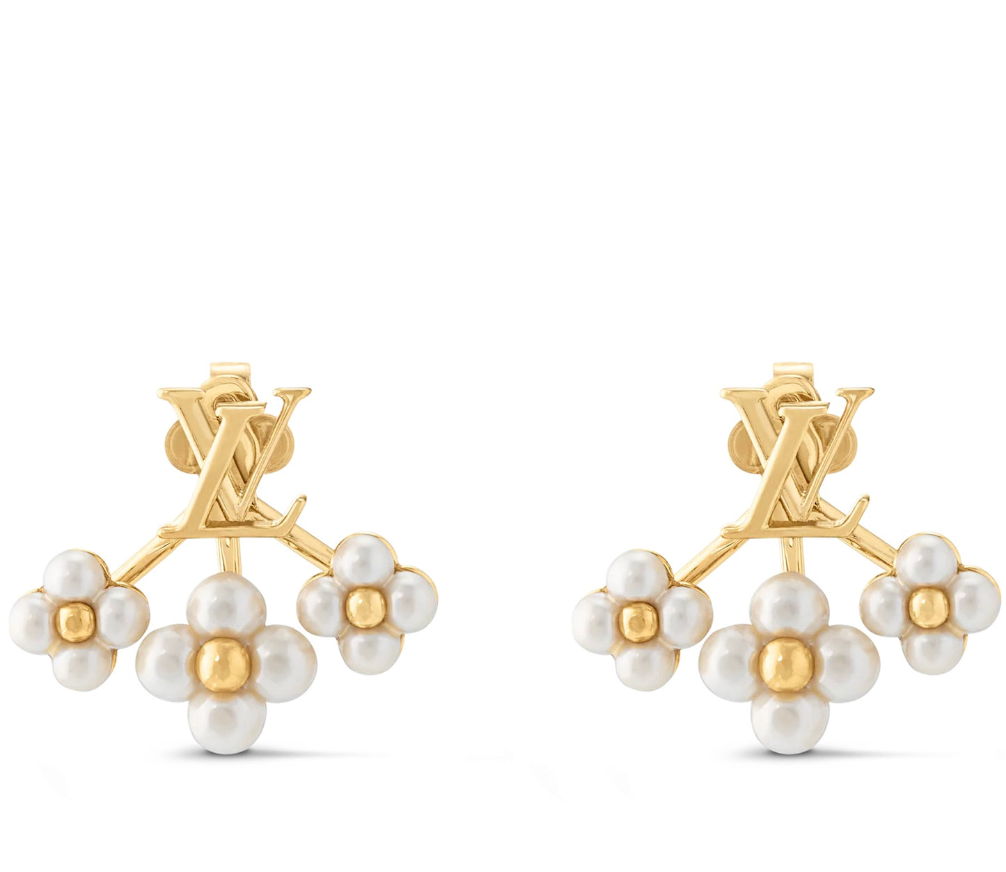 Boucles d’oreilles Louis Vuitton fleurs