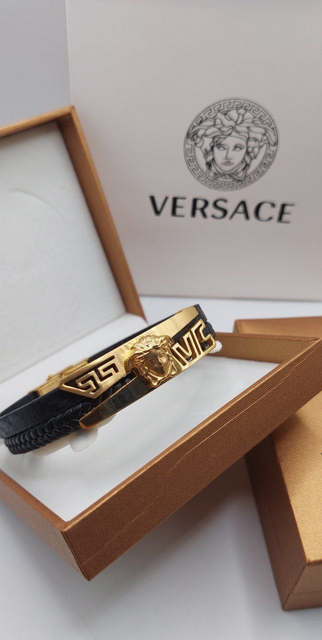 Bracelet Homme Versace Cuir