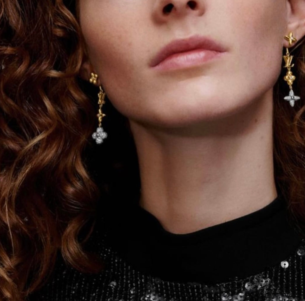 Boucles d’oreilles Louis Vuitton doré