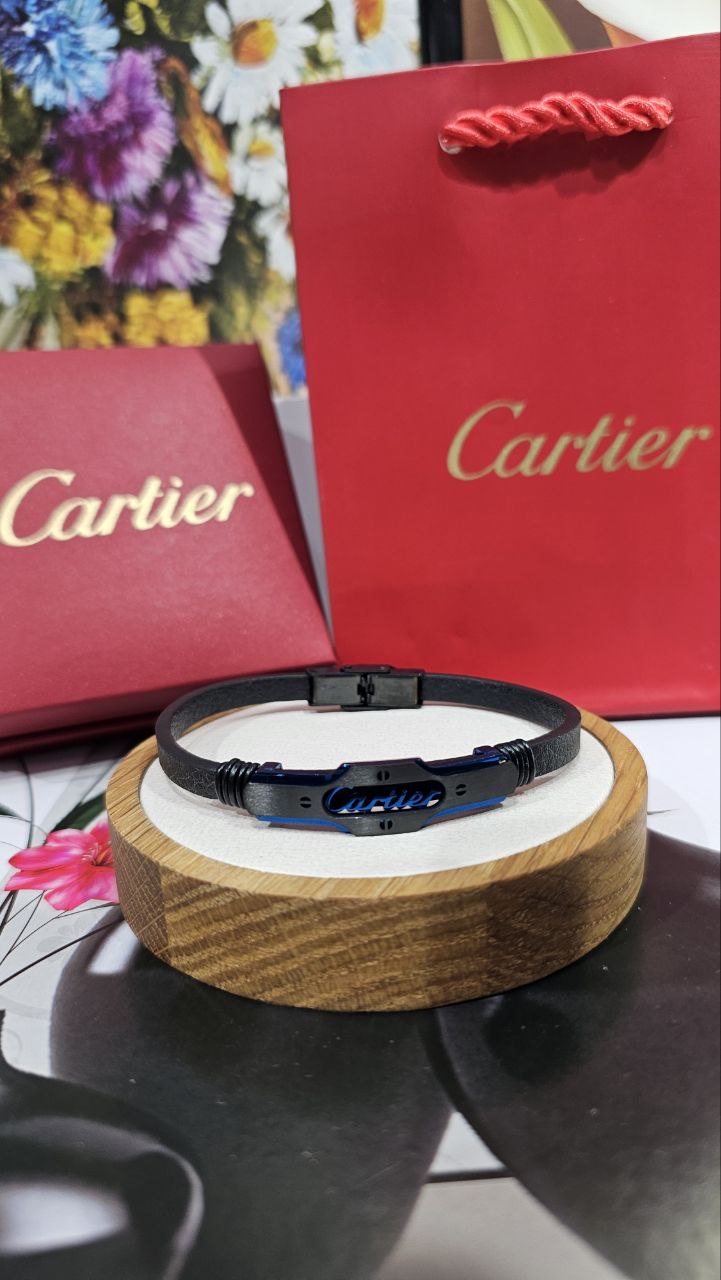 Braclet cuir cartier pour homme