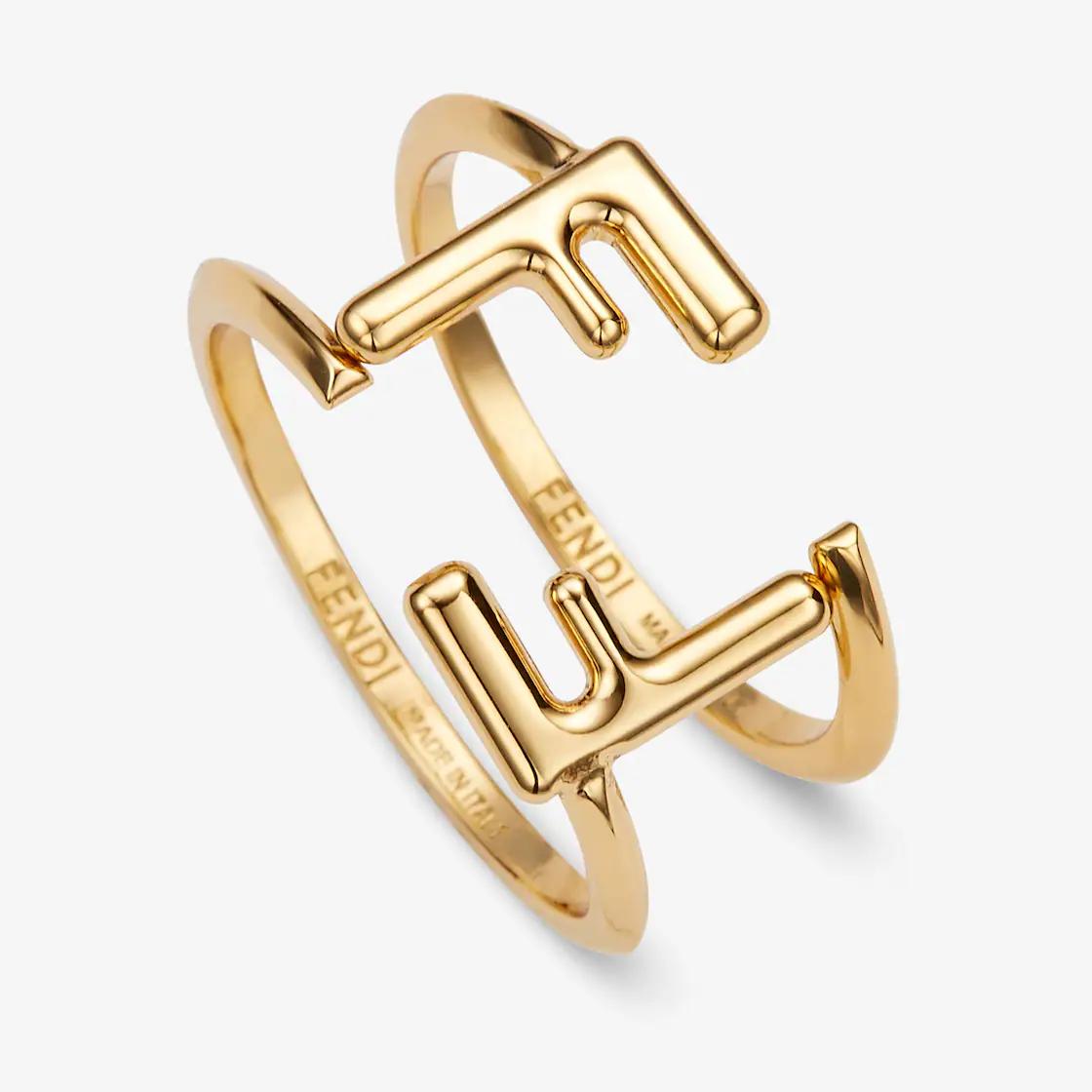 Bague Fendi Double Doré