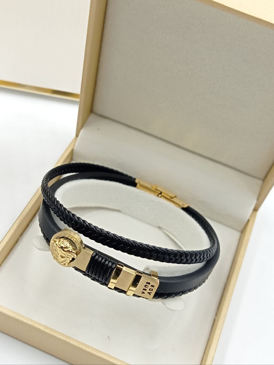 Bracelet Homme Versace Cuir