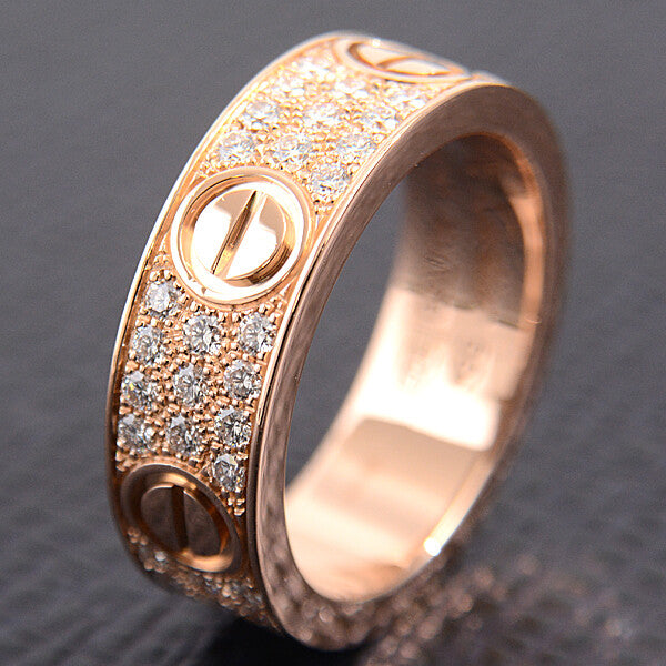 Bague Cartier Løve pavée full strass