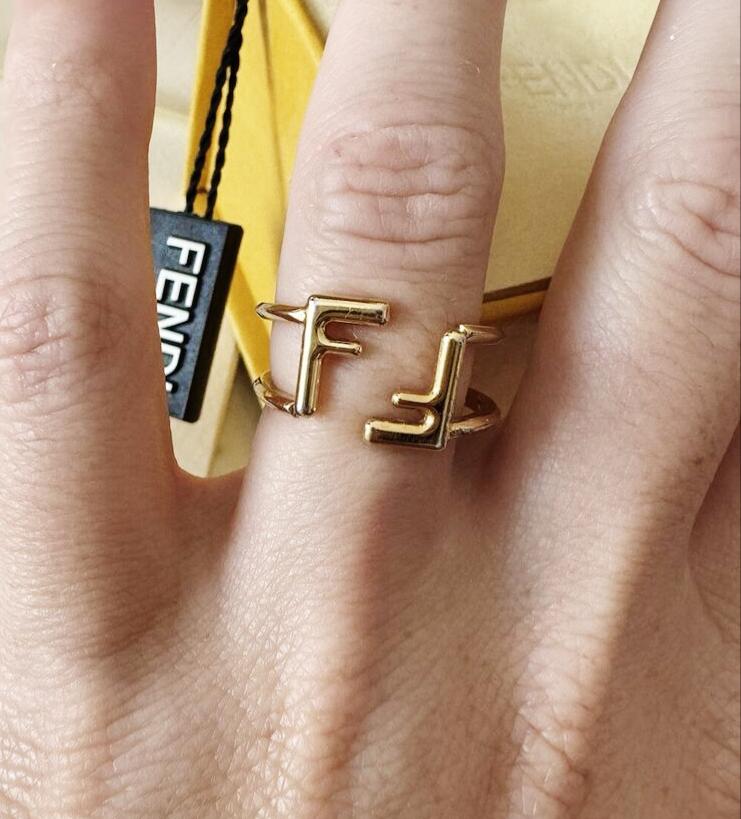 Bague Fendi Double Doré