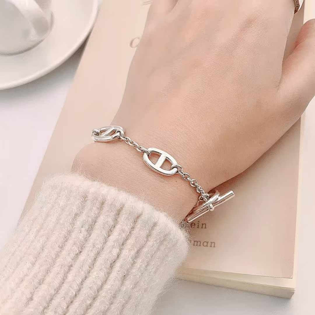 Gourmette HERMÈS Chaîne D'ancre