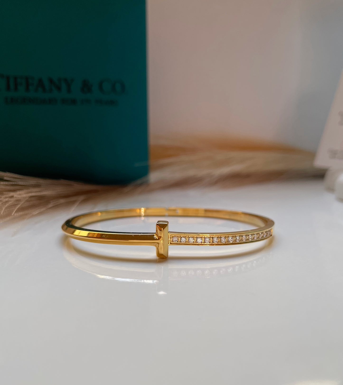 Bracelet Tiffany & Co T avec strass