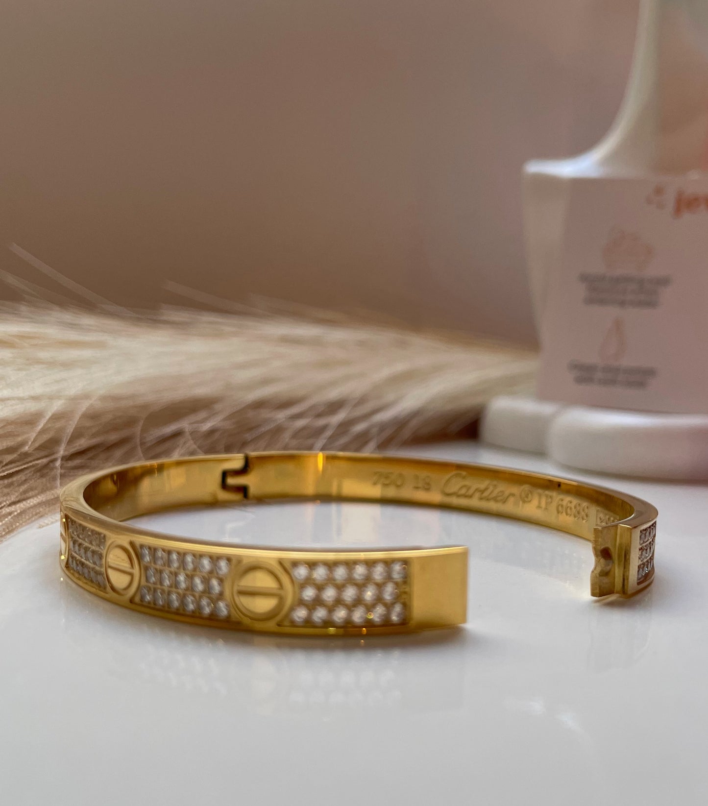 Bracelet Cartier Løve full strass