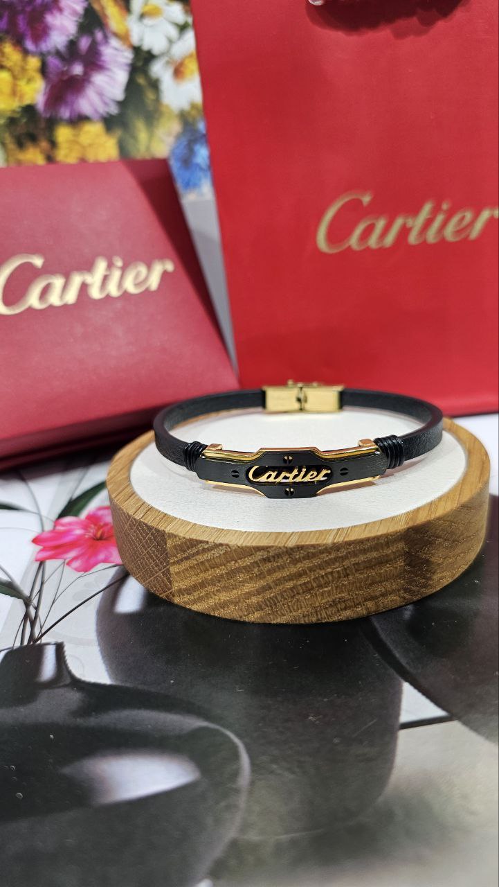 Braclet cuir cartier pour homme