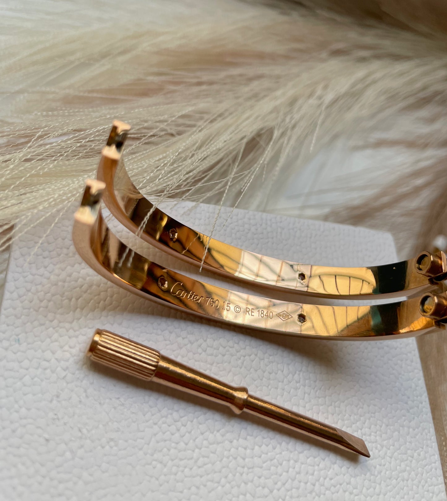 Bracelet Cartier Løve strass avec tournevis Bronze
