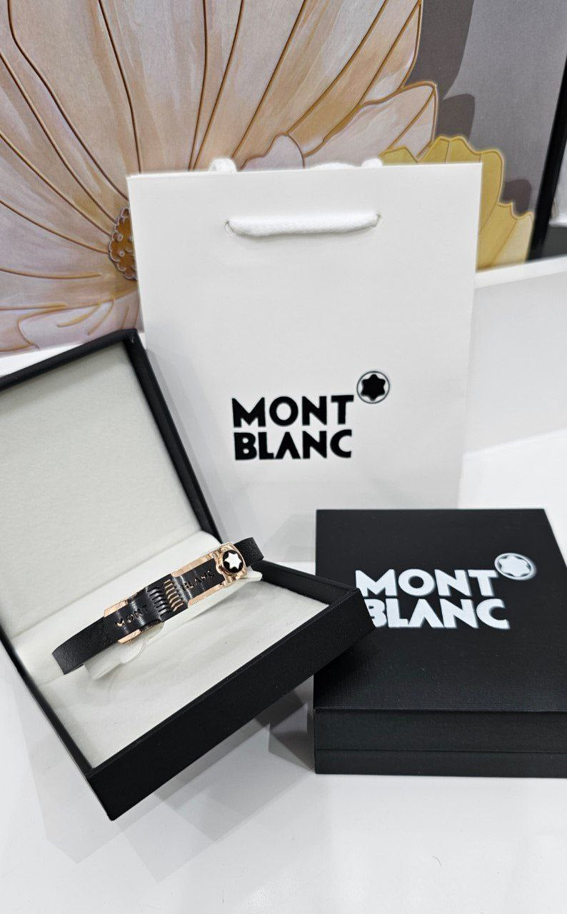 Bracelet Cuir Mont Blanc