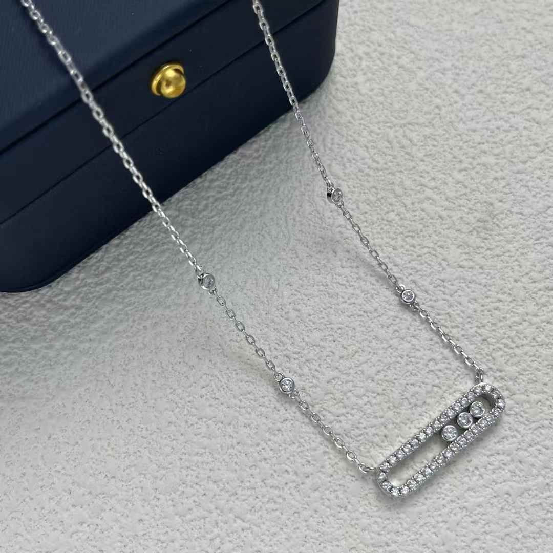 Collier Femme Messika strass argenté