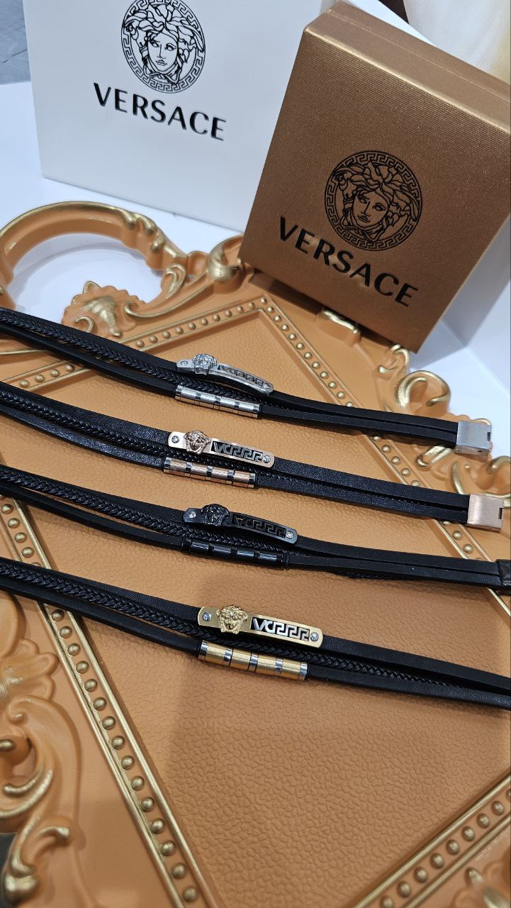 Bracelet Homme Versace Cuir