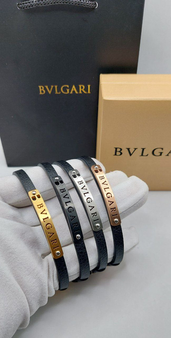 Bracelet Bvlgari Cuir Homme