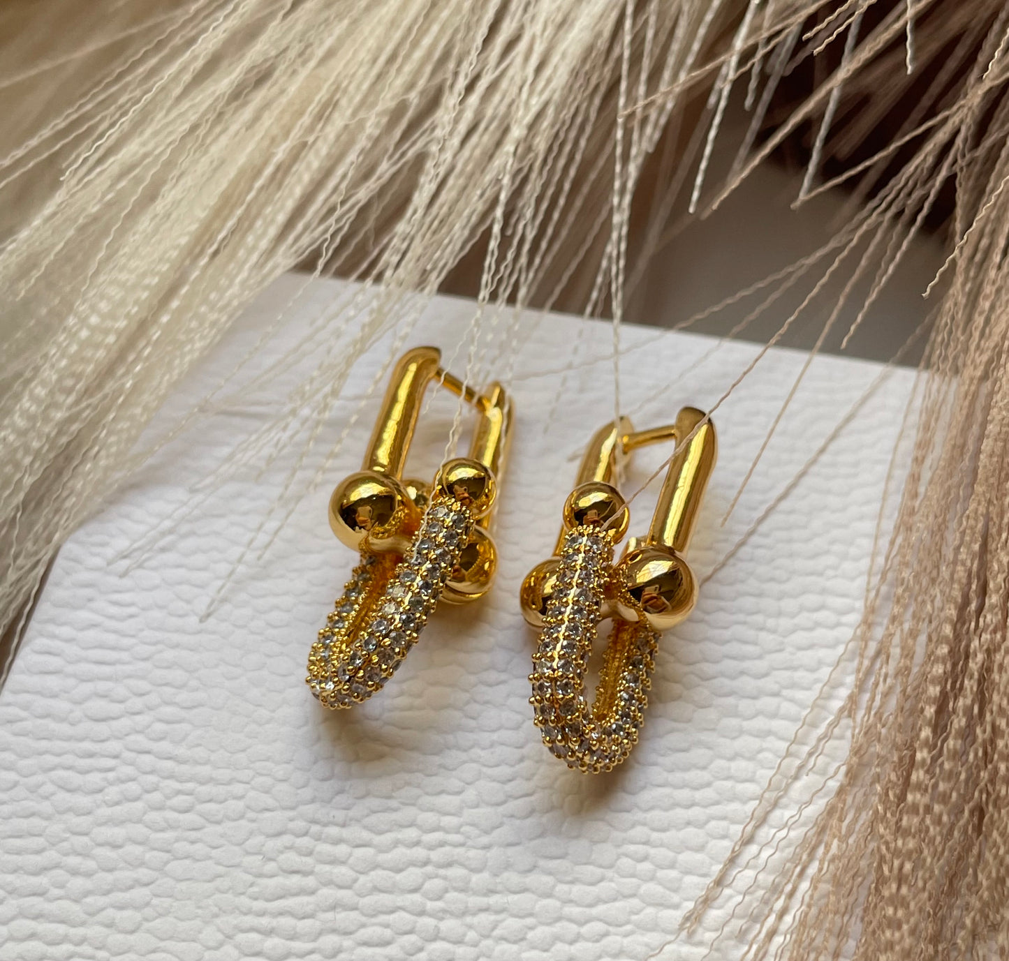 Boucles d’oreilles Tiffany & Co doré