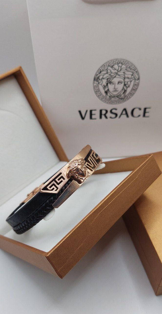 Bracelet Homme Versace Cuir