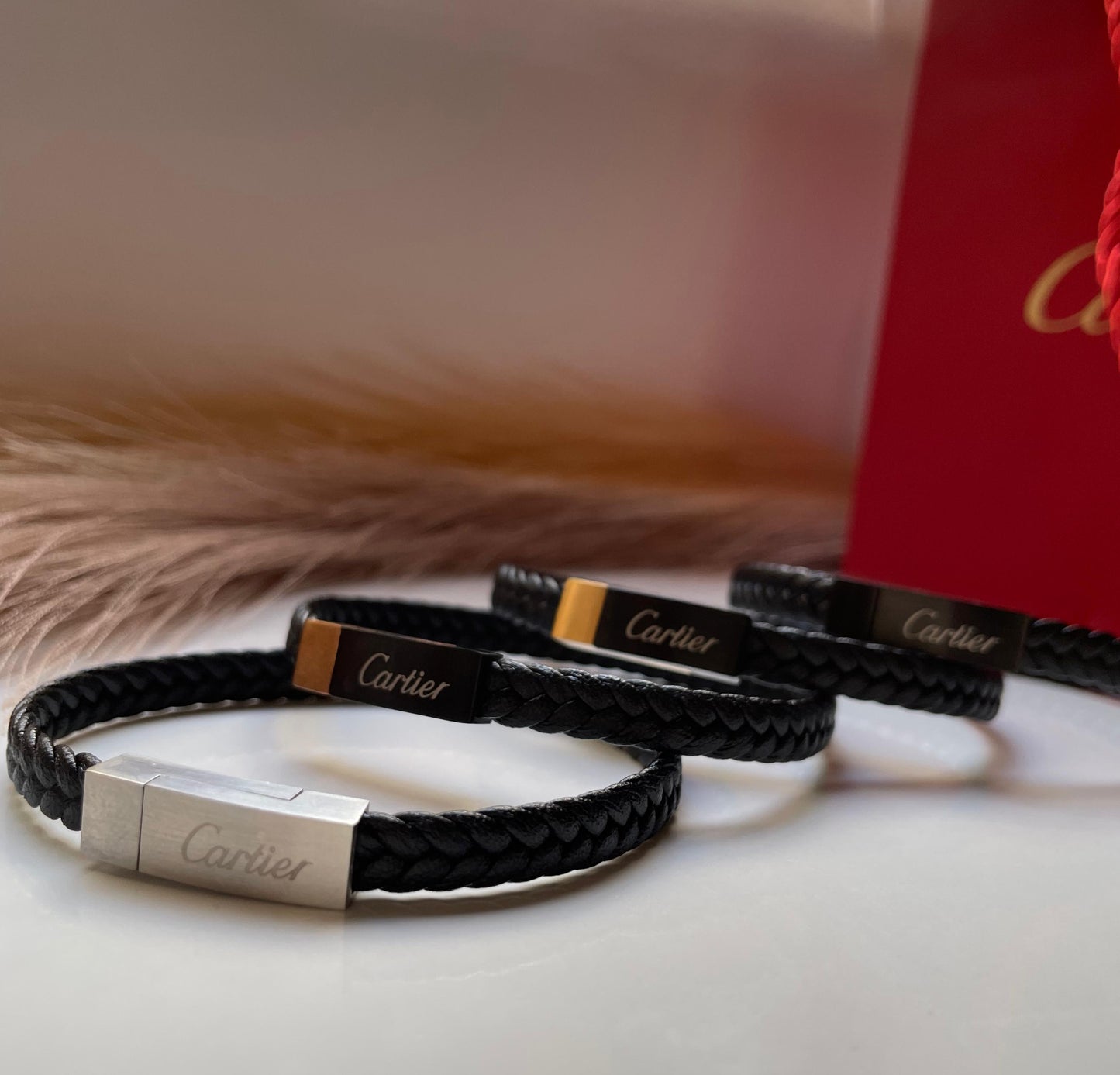 Bracelet Homme Cartier Cuir