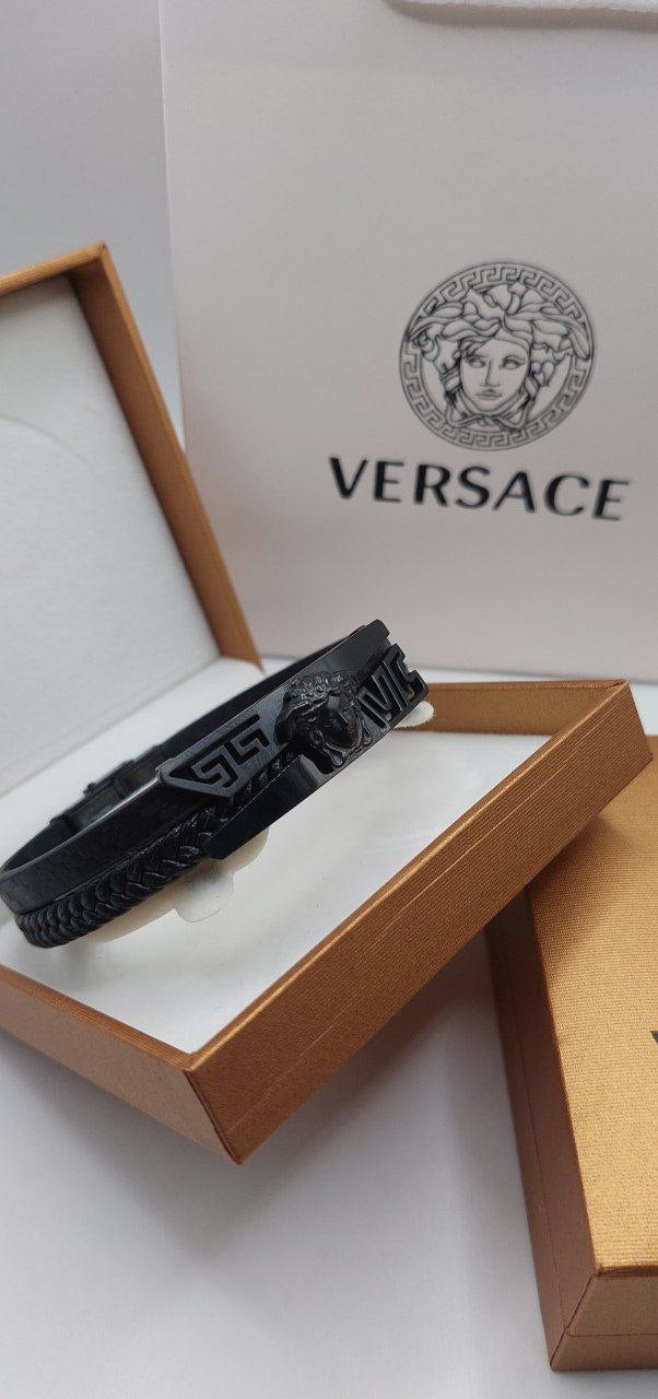 Bracelet Homme Versace Cuir
