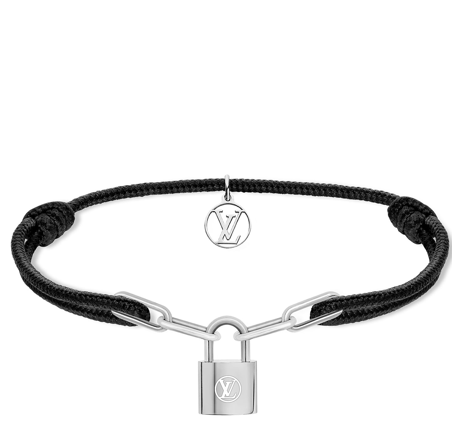 Bracelet Louis Vuitton cordon unisexe Cadenas