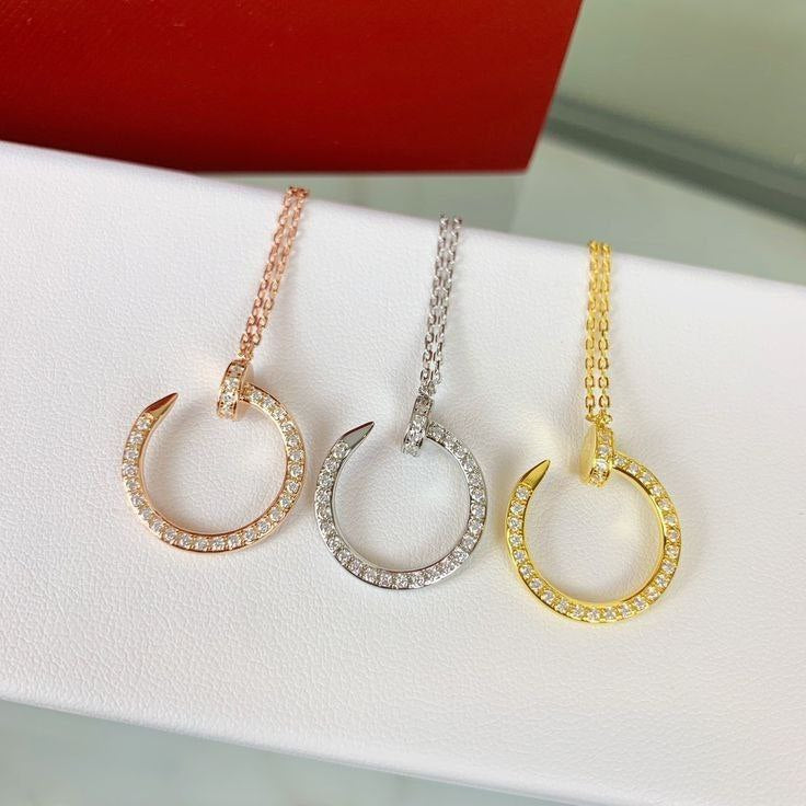 Collier Cartier Juste un Clou pavé finition Originale doré