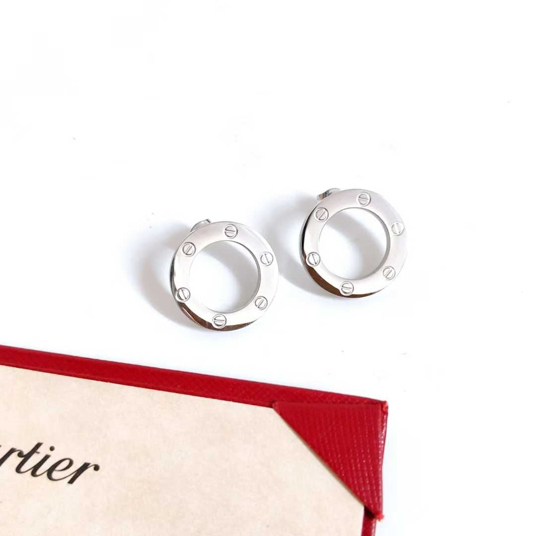 Boucles d’oreilles Cartier løve argenté