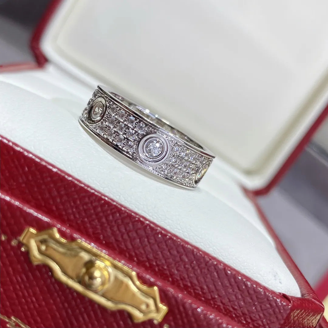 Bague Cartier løve full strass