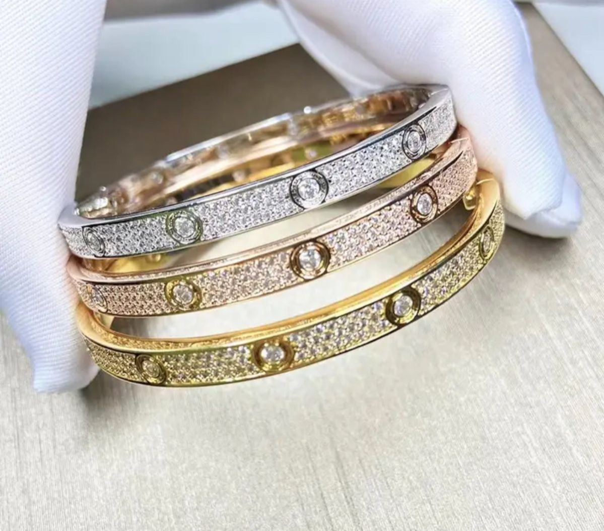 Bracelet Cartier løve full strass