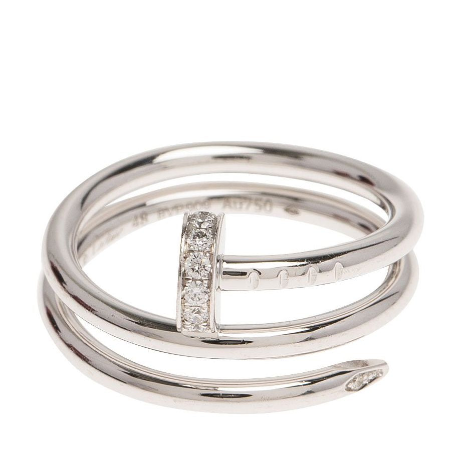 Bague Cartier Clou strass double tour
