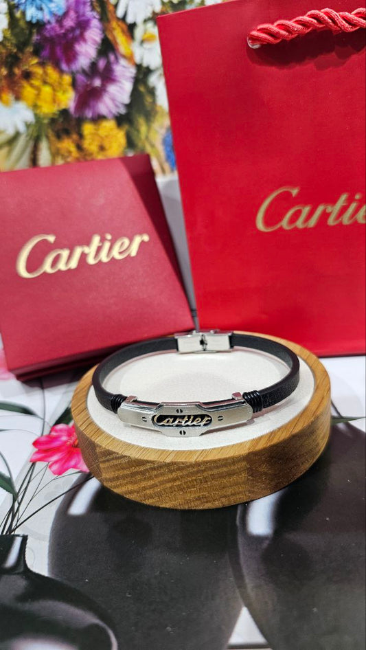 Braclet cuir cartier pour homme