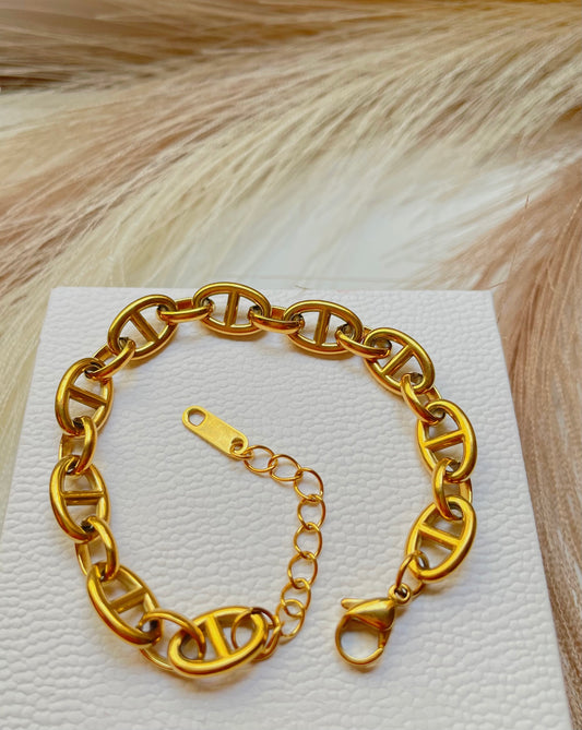 Gourmette Hermès doré
