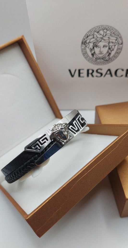 Bracelet Homme Versace Cuir