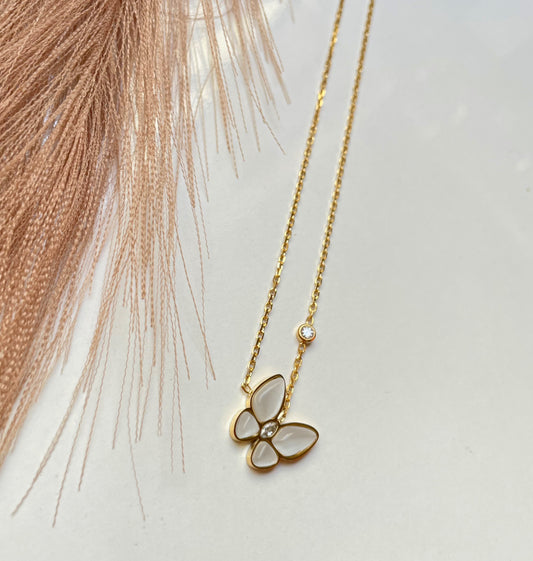 Collier Van Cleef & Arpels papillon doré