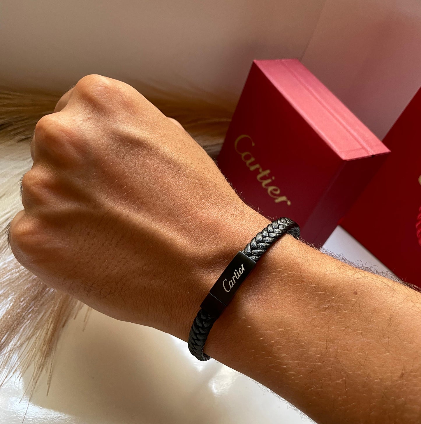 Bracelet Homme Cartier Cuir