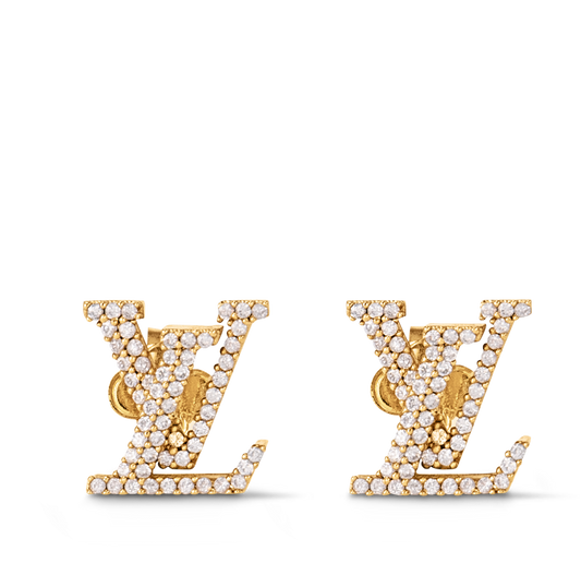 Boucles d’oreilles Louis Vuitton strass