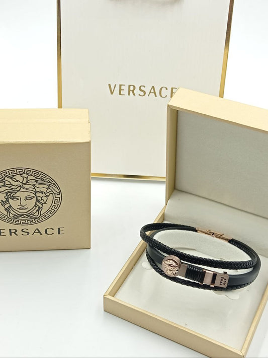 Bracelet Homme Versace Cuir