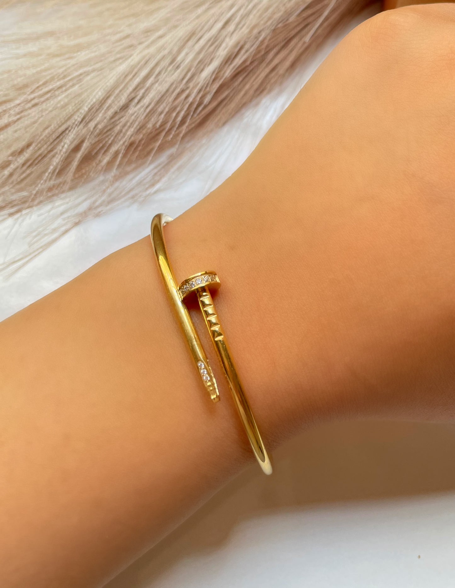 Bracelet Cartier Clou avec strass