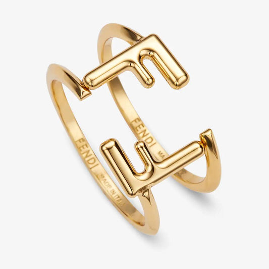 Bague Fendi Double Doré