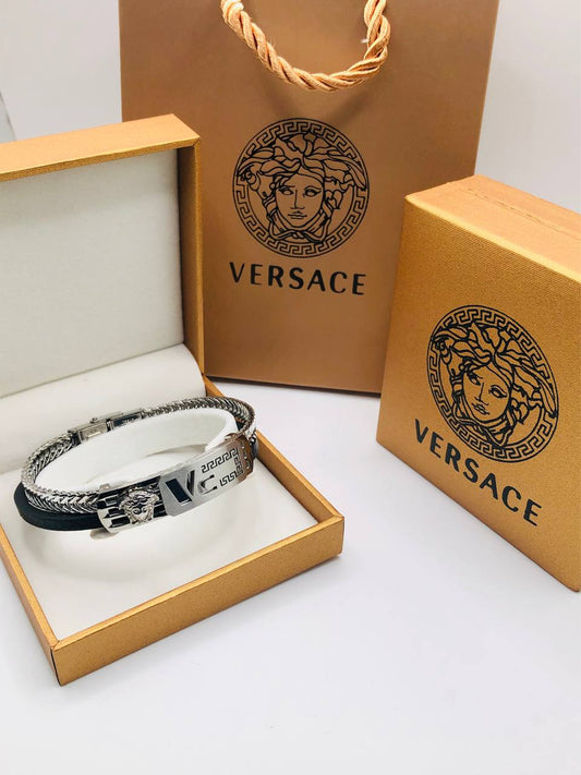 Bracelet Homme Versace Cuir