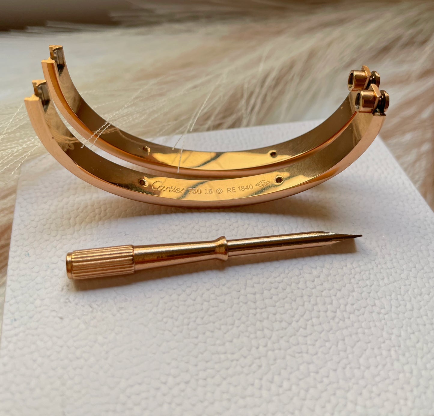 Bracelet Cartier Løve strass avec tournevis Bronze