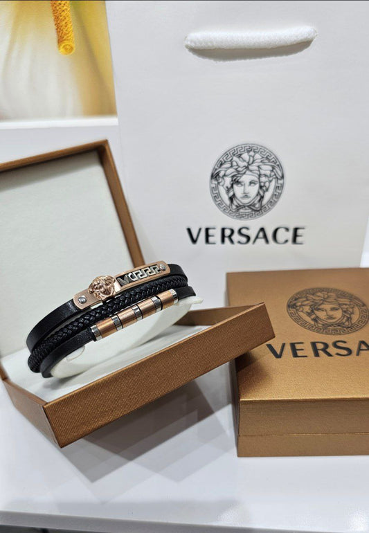 Bracelet Homme Versace Cuir