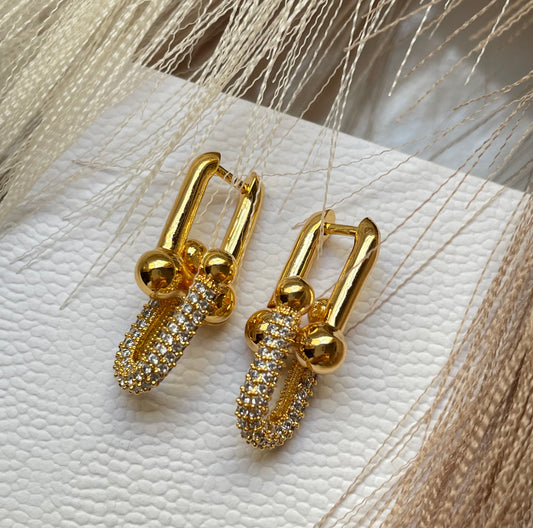 Boucles d’oreilles Tiffany & Co doré