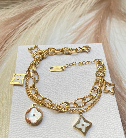 Gourmette Louis Vuitton doré